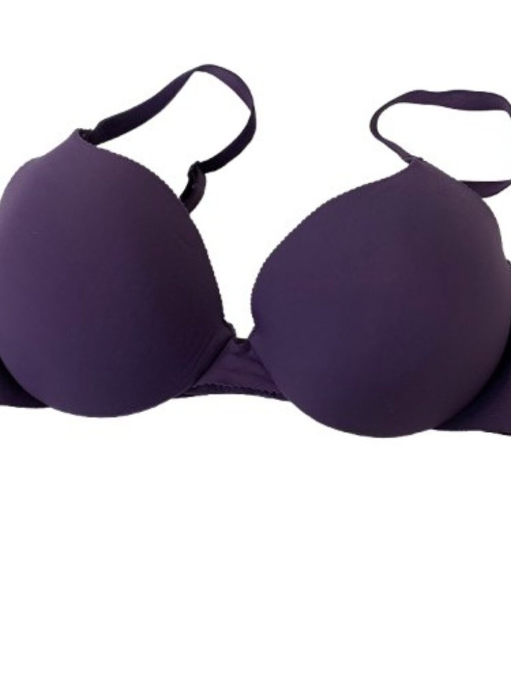 Maidenform Comfort Devotion Extra Coverage Plunge Bra Plum Size 38C Whimsigoth